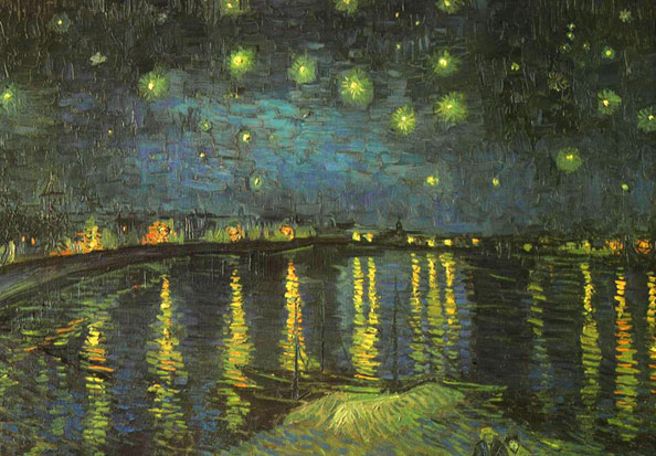 Starry night on the Rhone