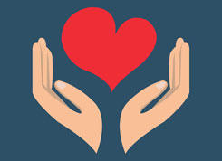heart in safe hands
