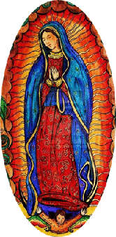 Lady of Guadalupe oval