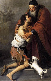 the Prodigal's greeting