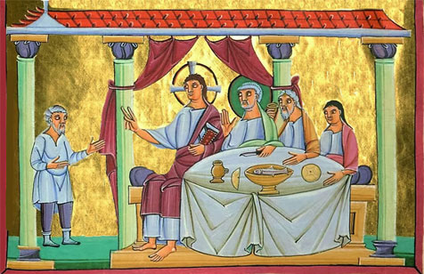Zacchaeus hosts Jesus