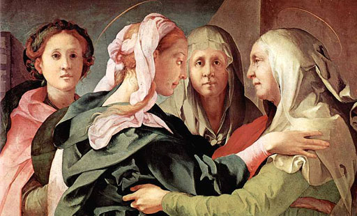 Elizabeth greets Mary
