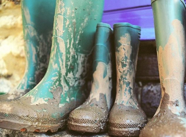 muddy boots