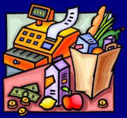 a bag of groceries