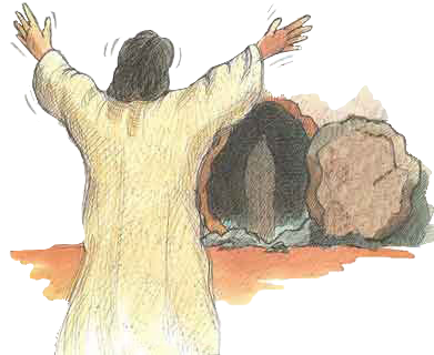 Jesus calls forth Lazarus